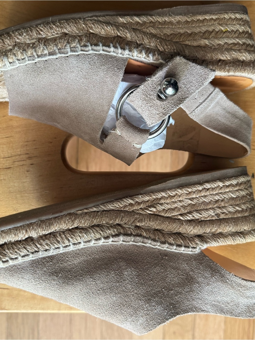 Rag & Bone Women's Arc Suede Espadrille Slingback Sandals - Size EU 37 - Picture 6 of 12